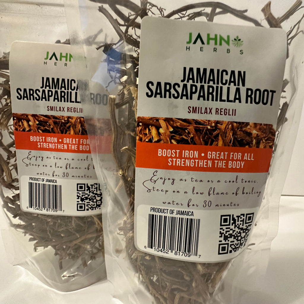 Jahno Herbs Jamaican Sarsaparilla Root (Smilax reglii) Cut and Sifted,  Wild-Harvest